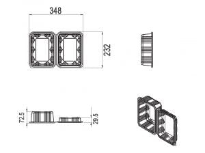 Caserole CC inalt neperforate 1750gr