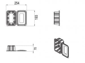 Caserole CC neperforate 1500gr Capac plat