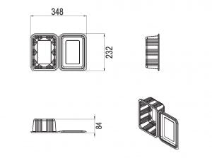 Caserole CC neperforate 2000gr Capac plat