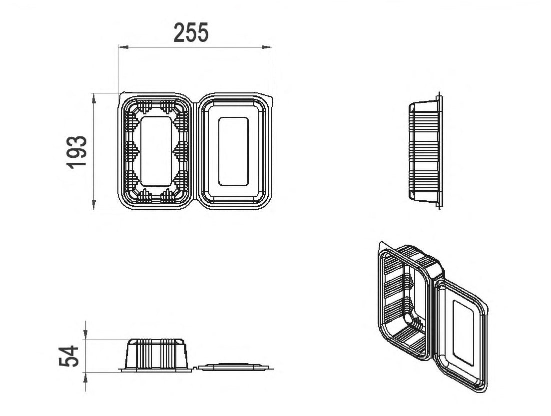 Caserole CC neperforate 750gr Capac plat