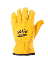 Manusi lucru piele fina galbene XL