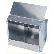 Hranitor iepuri din tabla zincata 2 comp