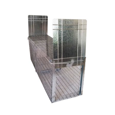 Capcana 2 intrari cu spatiu pentru momeala vie 140cm