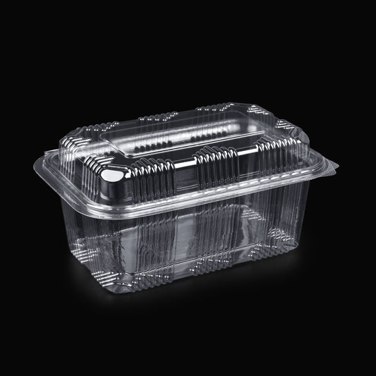 Caserole cu capac neperforate 1000g