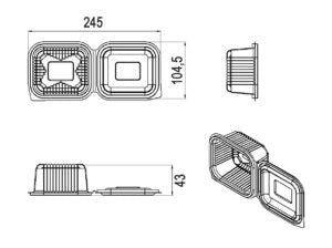 caserola 245x104.5x43