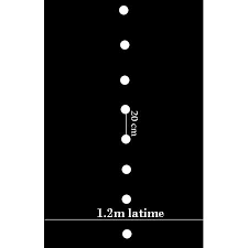 Folie mulcire neagra un rand 1,2m