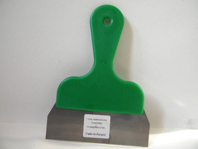 Spatla cu maner verde inox