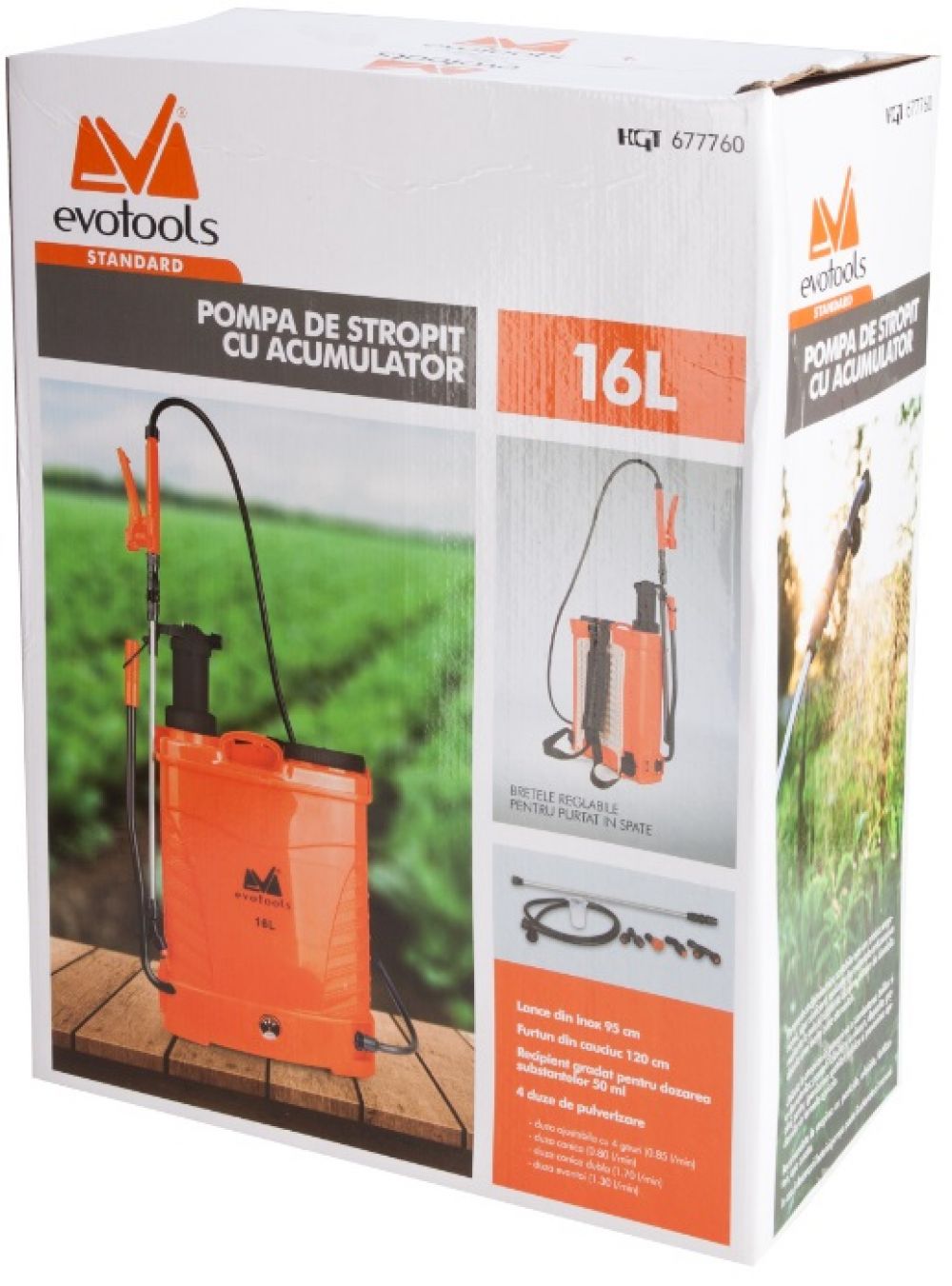 vermorel mix cu acumulator si manual 16 L 